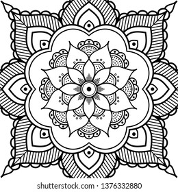 Mandala for coloring book