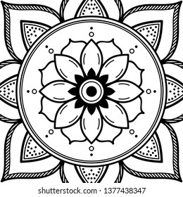 Mandala for coloring book