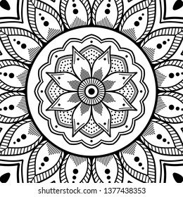 Mandala for coloring book