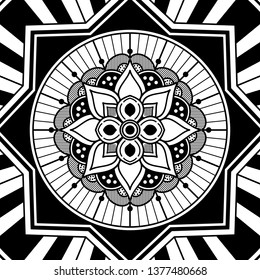 Mandala for coloring book
