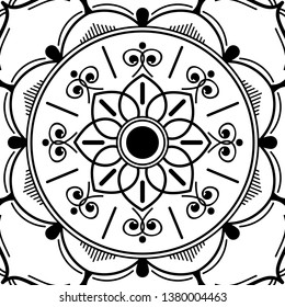 Mandala for coloring book