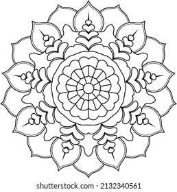 Mandala para el libro de colorear