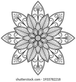Download Mandala Coloring Book High Res Stock Images Shutterstock