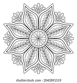 132,627 Indian mandala coloring page Images, Stock Photos & Vectors ...