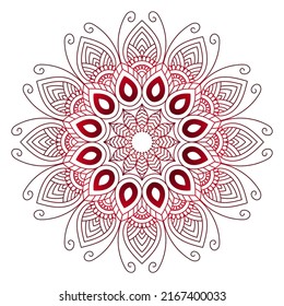 Mandala para la decoración y el libro de Coloring