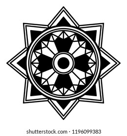 Mandala for coloring book, decorative round ornament. New Year's round mandala. Vector Illustration EPS10