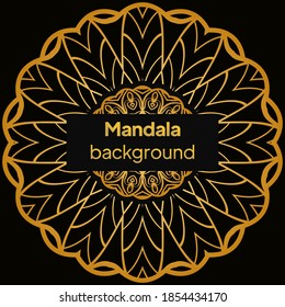 Mandala für das Farbbuch. Dekorative Rundverzierungen. Yoga-Logo, Hintergrund für Meditationspopster. Ungewöhnliche Blumenform. Orientalische Vektorgrafik.