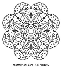 Mandalas Coloring Book Decorative Round Ornaments Stock Vector (Royalty ...