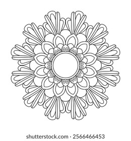 Mandala Coloring Book Designs Flower Ornaments