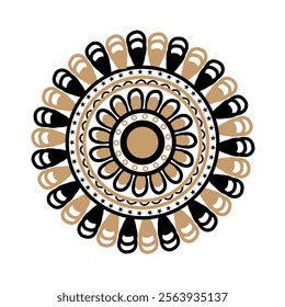 Mandala Coloring book line art vector illustration. Vector abstract mandala