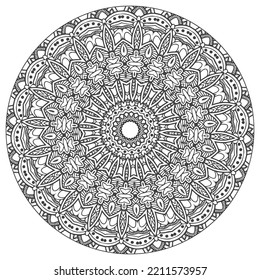 mandala for coloring book. oriental vector. ornament round mandala  Perfect for use in any other kind of design.