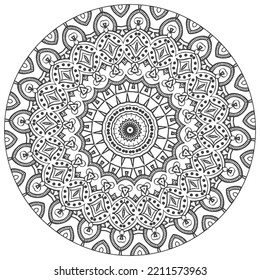 mandala for coloring book. oriental vector. ornament round mandala  Perfect for use in any other kind of design.