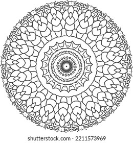 mandala for coloring book. oriental vector. ornament round mandala  Perfect for use in any other kind of design.