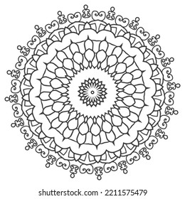 mandala coloring book. original vector design. ornament round pattern mandala  Perfect for use in any other kind of design.