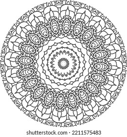 mandala coloring book. original vector design. ornament round pattern mandala  Perfect for use in any other kind of design.
