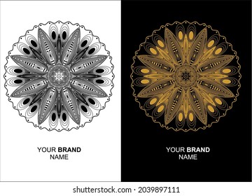 
mandala for coloring book. or also for other ornaments, examples can be used as a background for business cards, posters, brochures