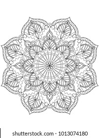 Mandala coloring book page