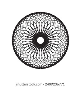 Mandala Coloring book Page design. Simple Mandala coloring design for beginners, seniors and children. Mehndi flower pattern for Henna drawing and tatto. flower, leaves, circle, doodle style, tattoo, 