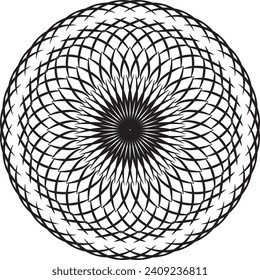 Mandala Coloring book Page design. Simple Mandala coloring design for beginners, seniors and children. Mehndi flower pattern for Henna drawing and tatto. flower, leaves, circle, doodle style, tattoo, 