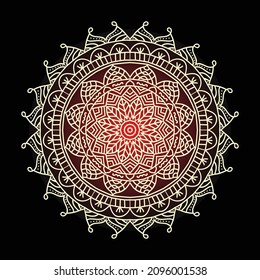 Mandala for Coloring Book Page Vector Illustration 