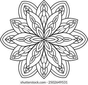 Mandala, Mandala Coloring Book Page, vector mandala Mandala for Kids and Adults Alike 