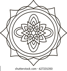 Mandala. Coloring book pages.