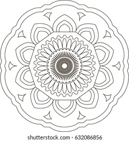 Mandala. Coloring book pages.