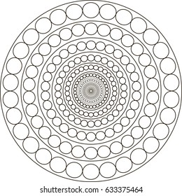 Mandala. Coloring book pages.