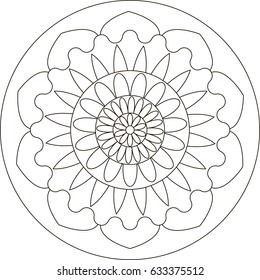 Mandala. Coloring book pages.