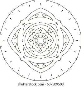 Mandala. Coloring book pages.