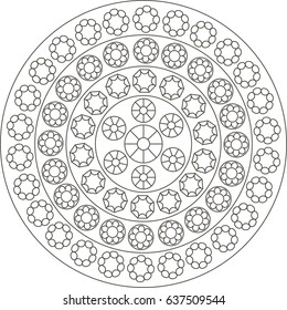 Mandala. Coloring book pages.