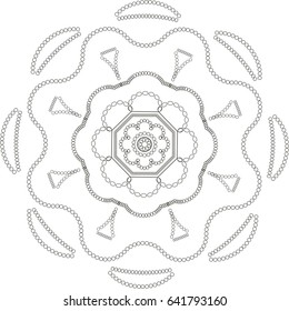 Mandala. Coloring book pages.