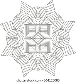 Mandala. Coloring book pages.