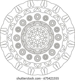 Mandala. Coloring book pages.