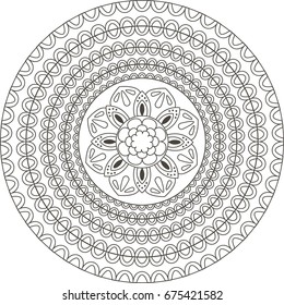 Mandala. Coloring book pages.