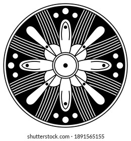 Mandala for coloring book, vector