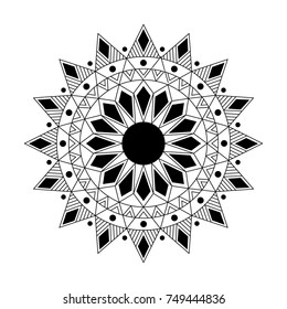 Mandala for coloring. Circular pattern of antistress.