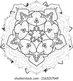 Mandala coloring designs for adults