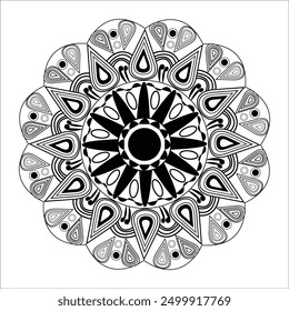 Mandala for coloring everyday life