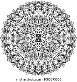 Mandala for coloring, good mood
