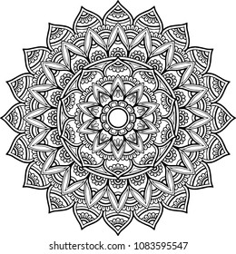 Mandala for coloring, good mood