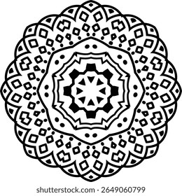 Mandala Coloring Ideas Circular Pattern in Form of Mandala With Flower for Henna, Mehndi, Tattoo, Decoration Decorative Ornament in Ethnic Oriental Style.