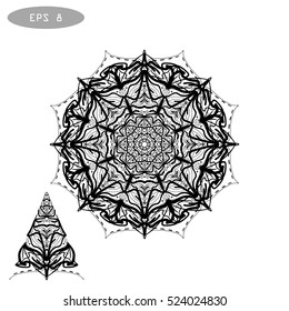 Mandala Coloring Illustration 1