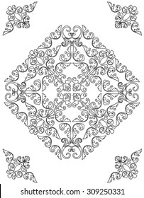 Mandala Coloring Illustration