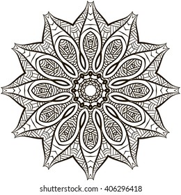 Mandala Coloring Illustration