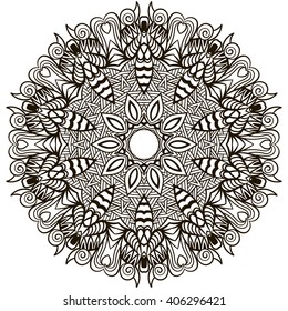 Mandala Coloring Illustration