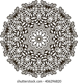 Mandala Coloring Illustration