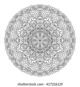 Mandala Coloring Illustration
