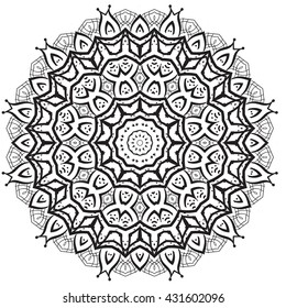 Mandala Coloring Illustration