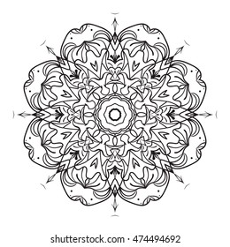 Mandala Coloring Illustration